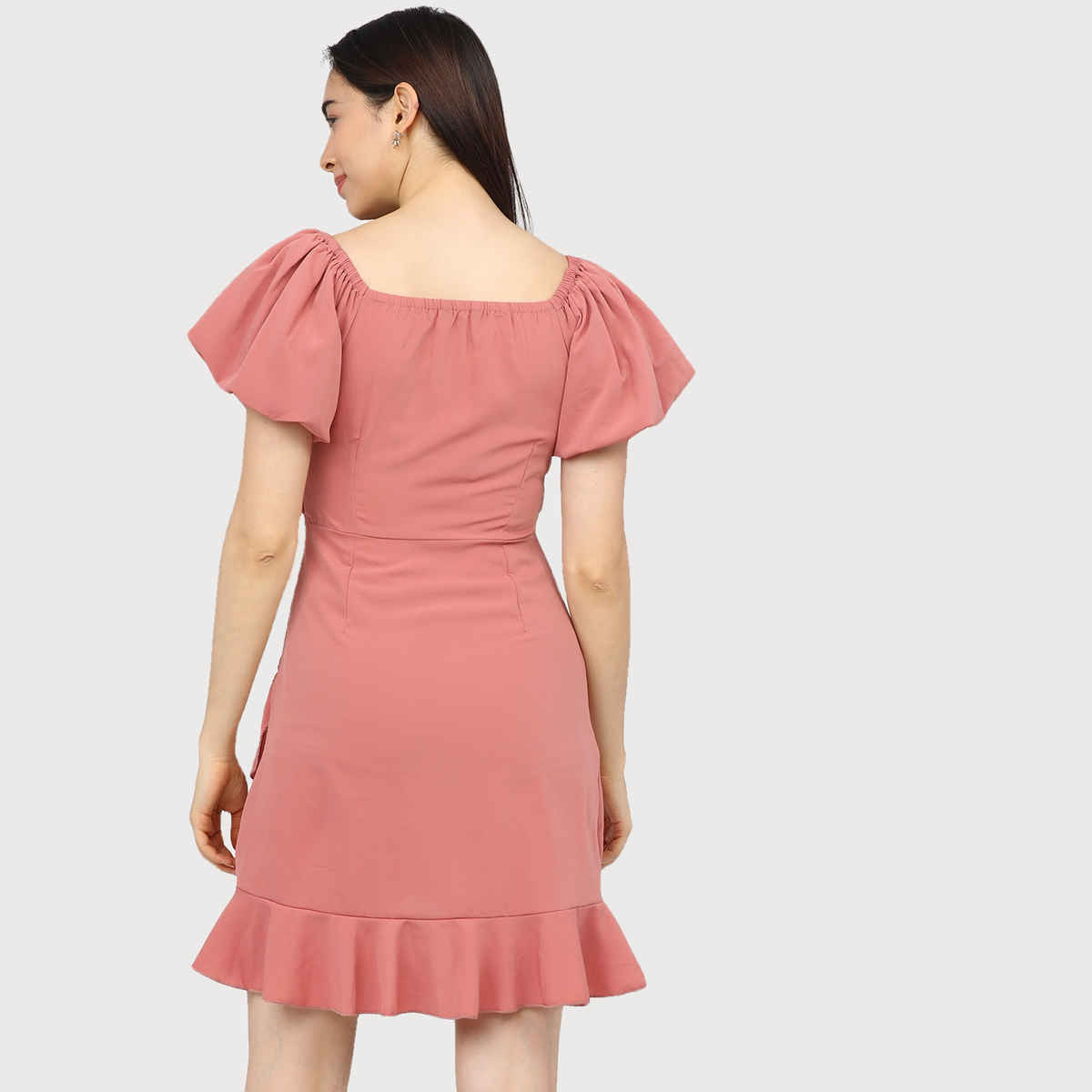 Tokyo Talkies Women's Below Knee Length Dress | Pink - XL