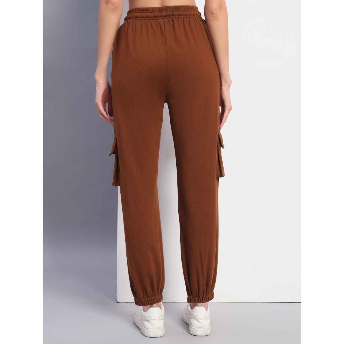 Q-rious Women's SkyTrek Cargo Joggers | LYM-CARGO | Brown - 34