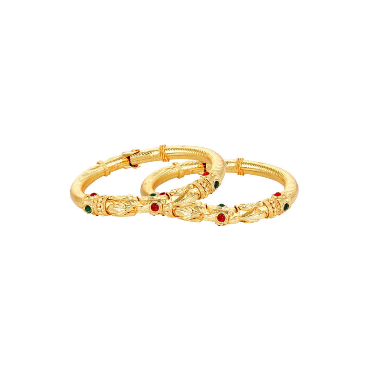 Youbella Stylish Traditional Jewellery Gold Plated Bangle Set For Women (Golden)(6M-Ykqf-Zaez)
