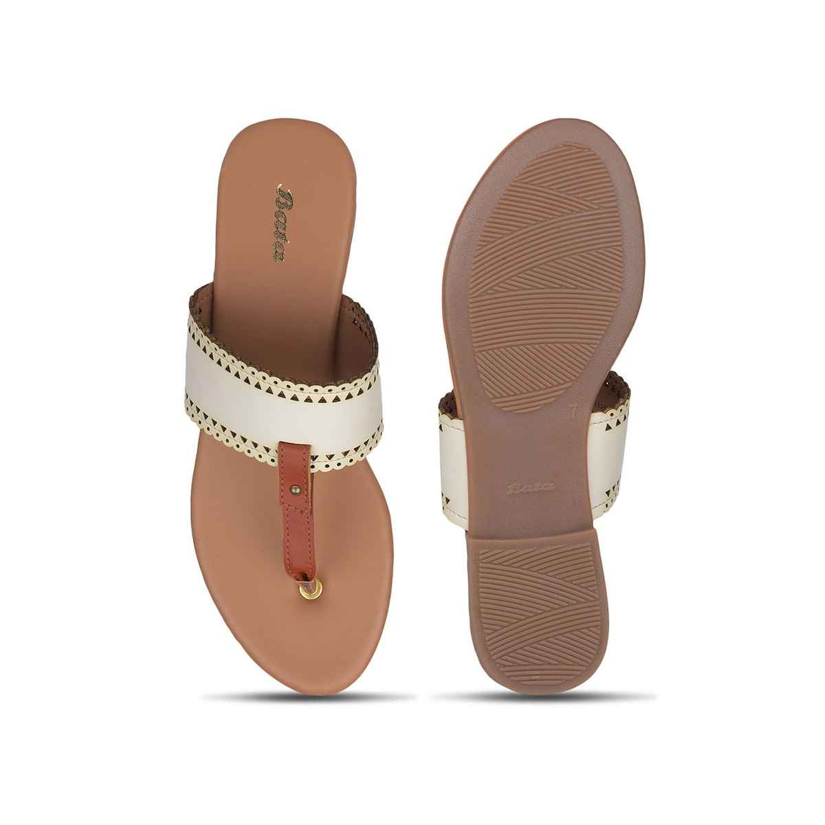 Bata White Thong For Women | UK 8