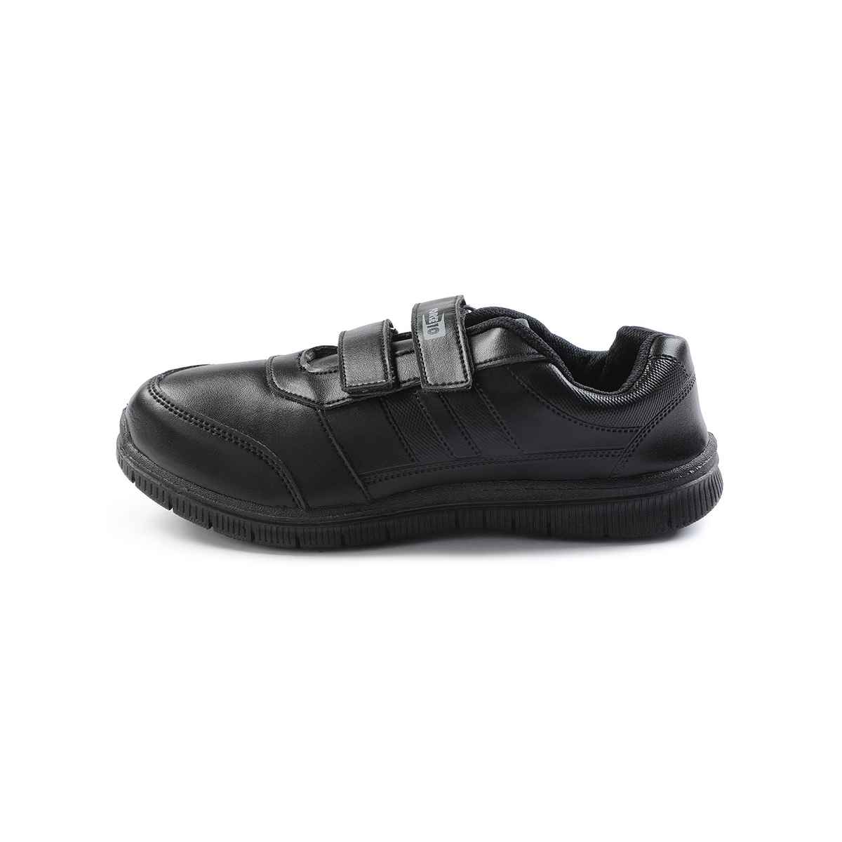 Liberty Force 10 Non Lacing Uniform School Shoes For Kids (8-8.5 Years) | Black - UK 2