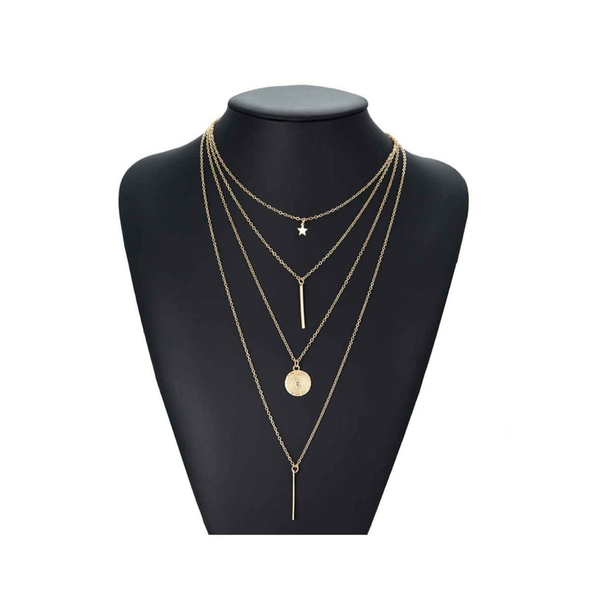 Youbella Jewellery Stylish Combo Of Two Necklace Chains For Women And Girls(Ybnk - 5941)