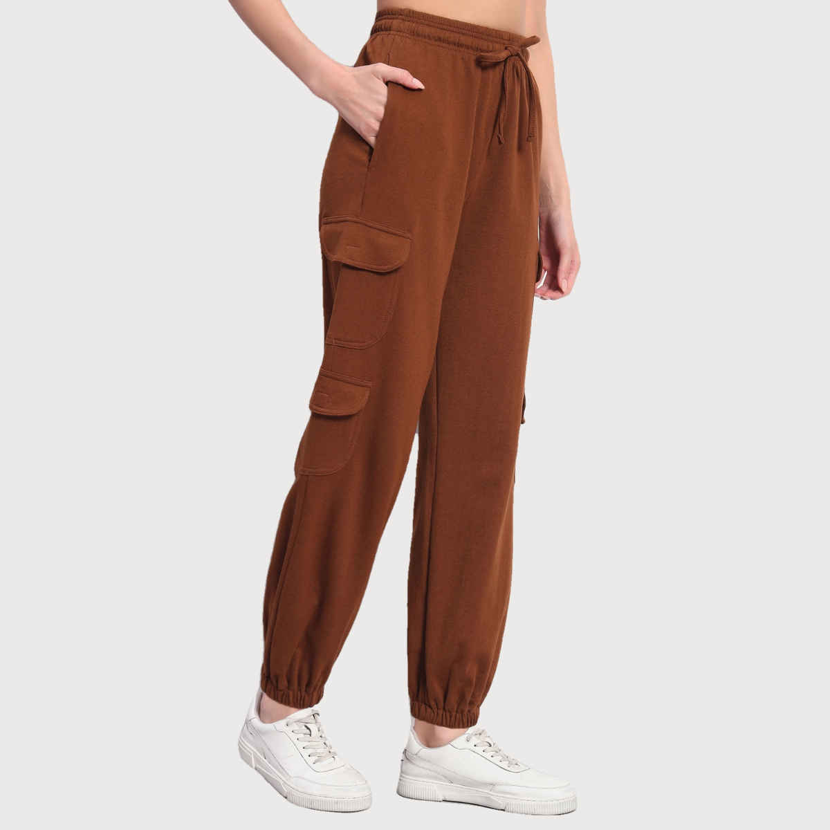 Q-rious Women's AdventureFlex Cargo Joggers | GLJ-CARGO | Brown - 34