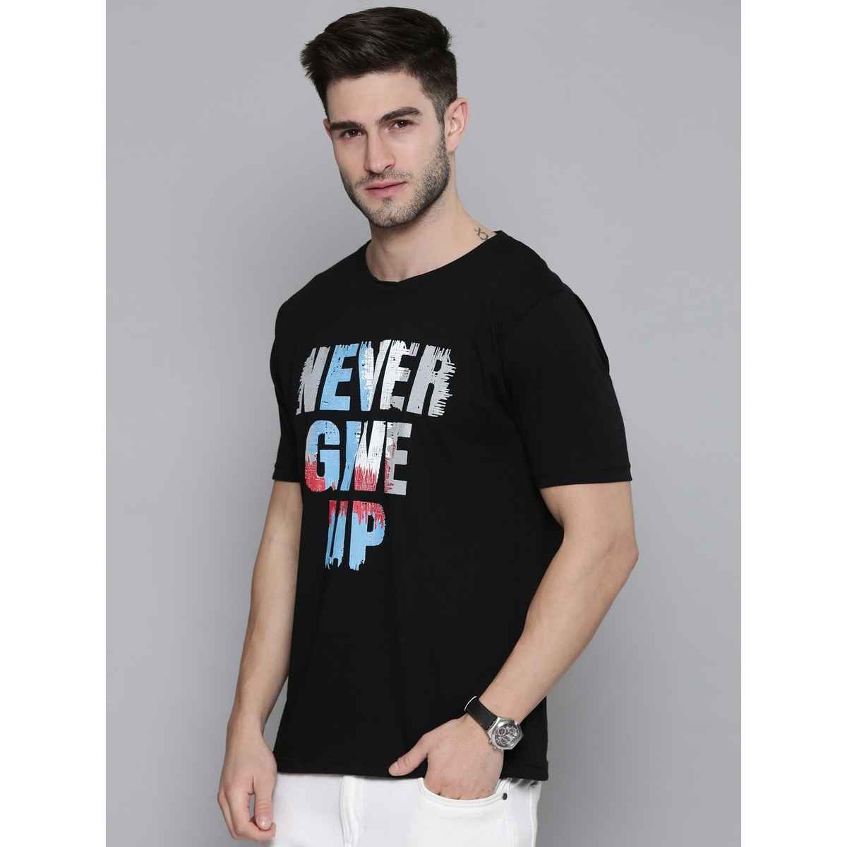 Smartees Men's Printed T-shirt | Style No 5 | Black - M