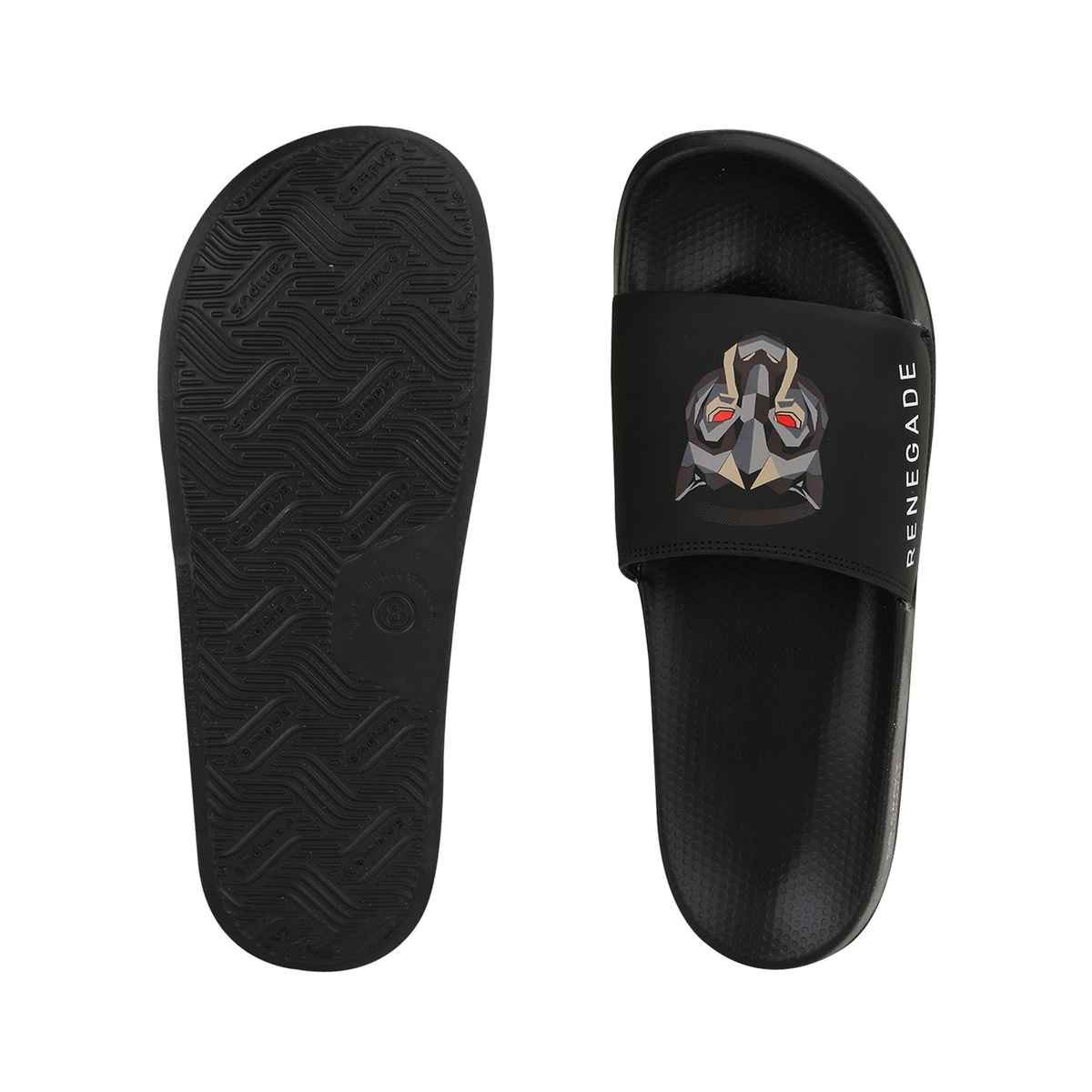 Campus Men's Renegade Slides | Black | UK7