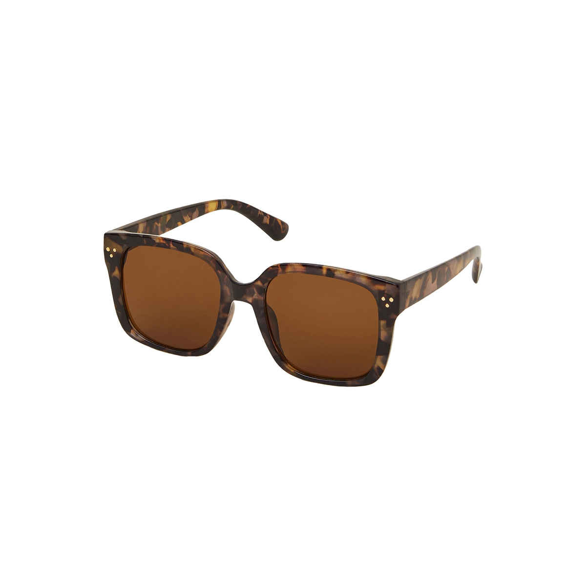 Accessorize London Women's Oversized Tort Square Sunglasses