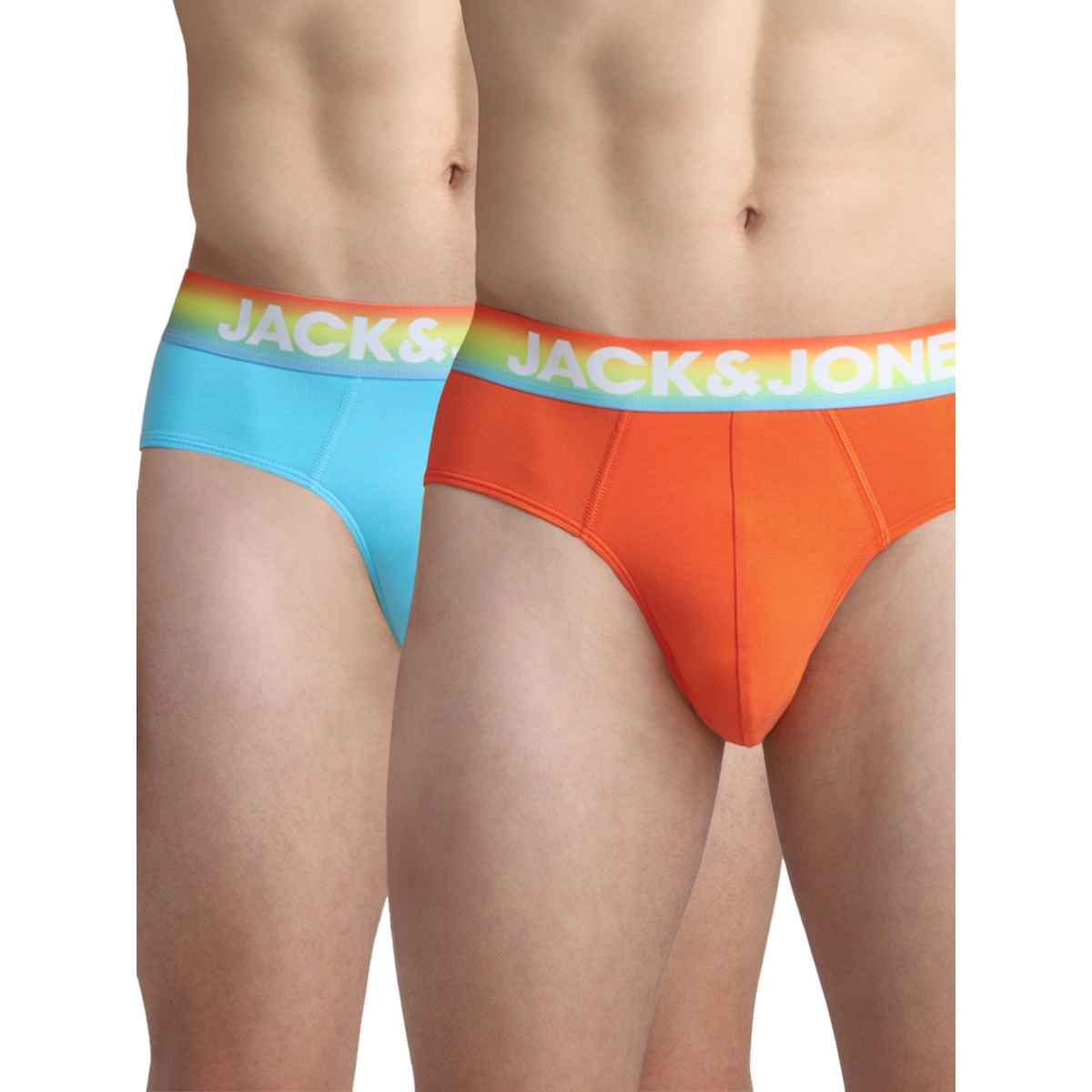 Jack & Jones Men's Kicker Brief | Pack of 2 | Exotic Orange - S