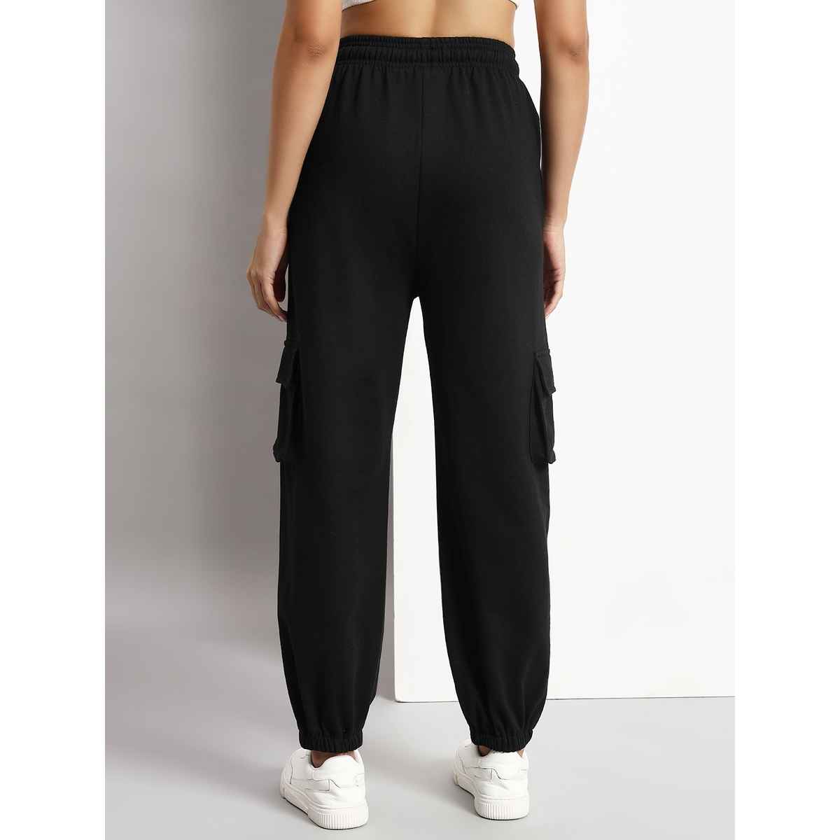 Q-rious Women's SkyTrek Cargo Joggers | LYM-CARGO | Black - 32