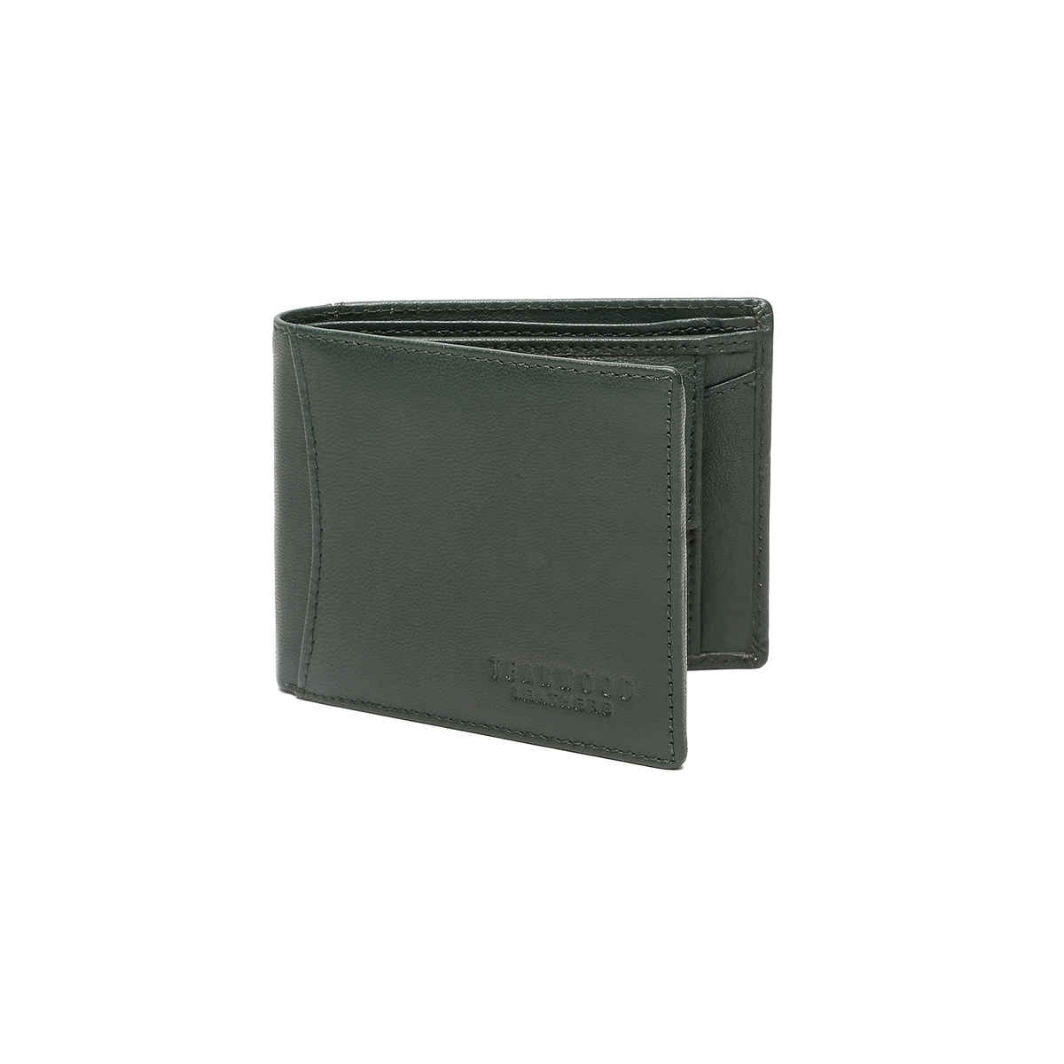 Teakwood Men's Solid Genuine Leather Wallet | Green - One Size