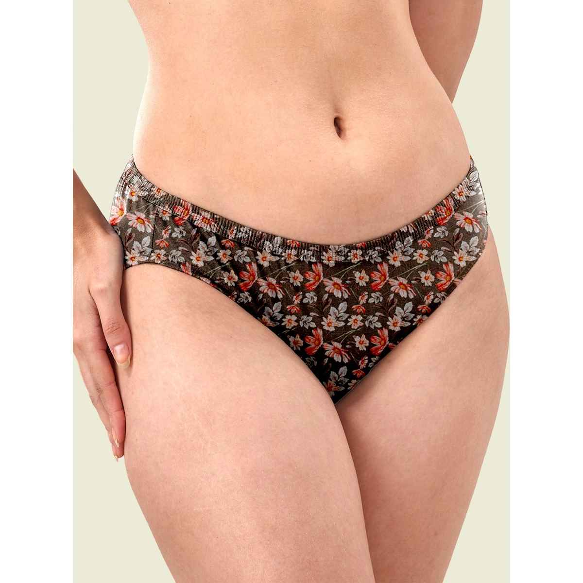 Lyra Women's Bikini Panty Printed | S (Colour May Vary)
