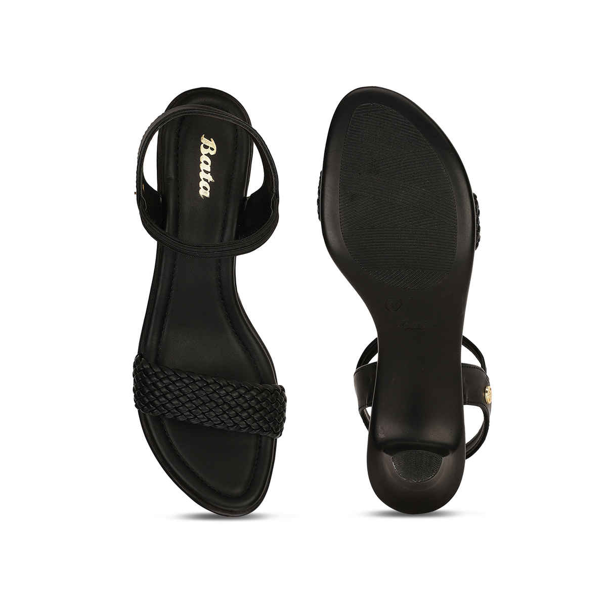 Bata Black Sandal For Women - 7