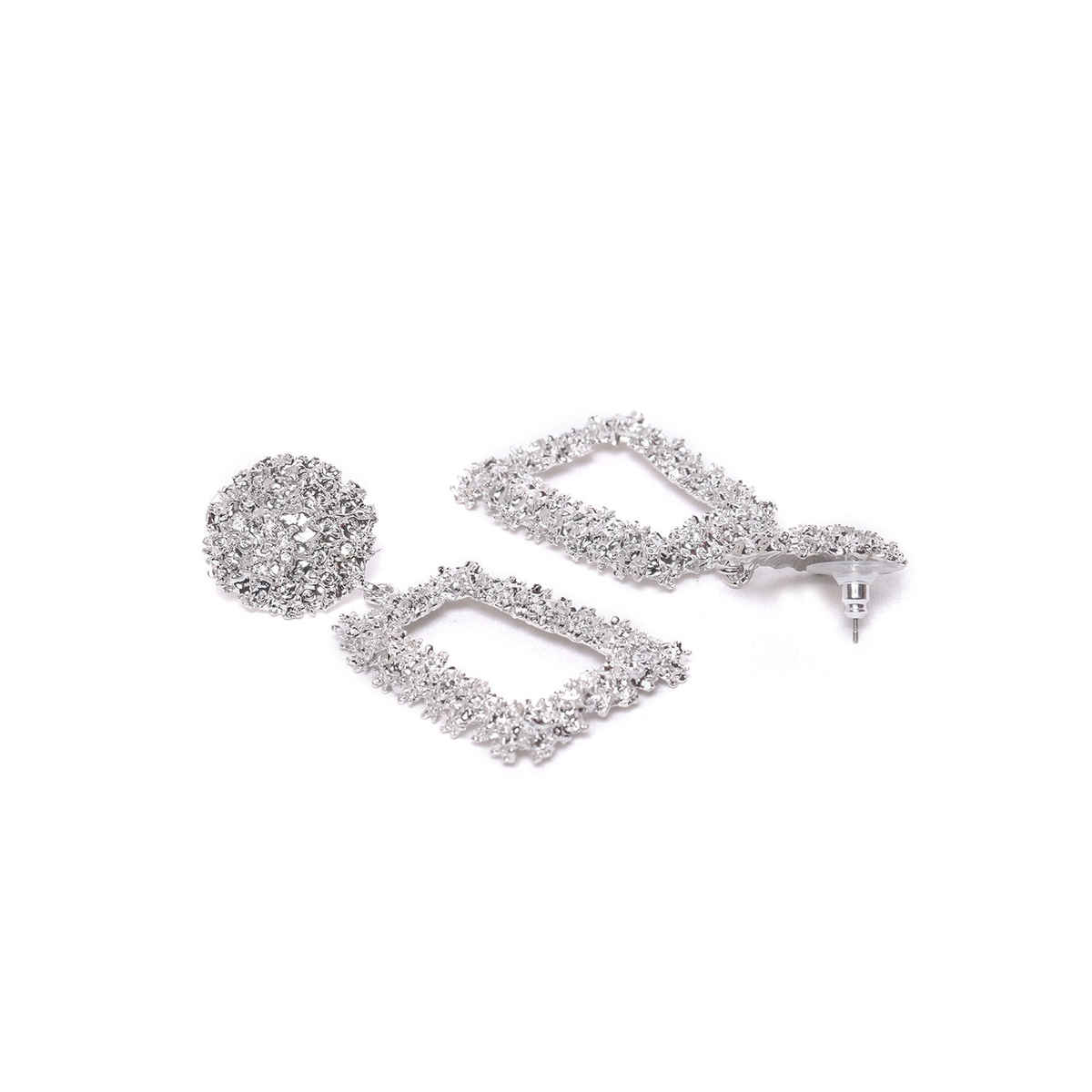 Youbella Jewellery Celebrity Inspired Handmade Earrings For Girls And Women (Silver)(Ybear - 32847)