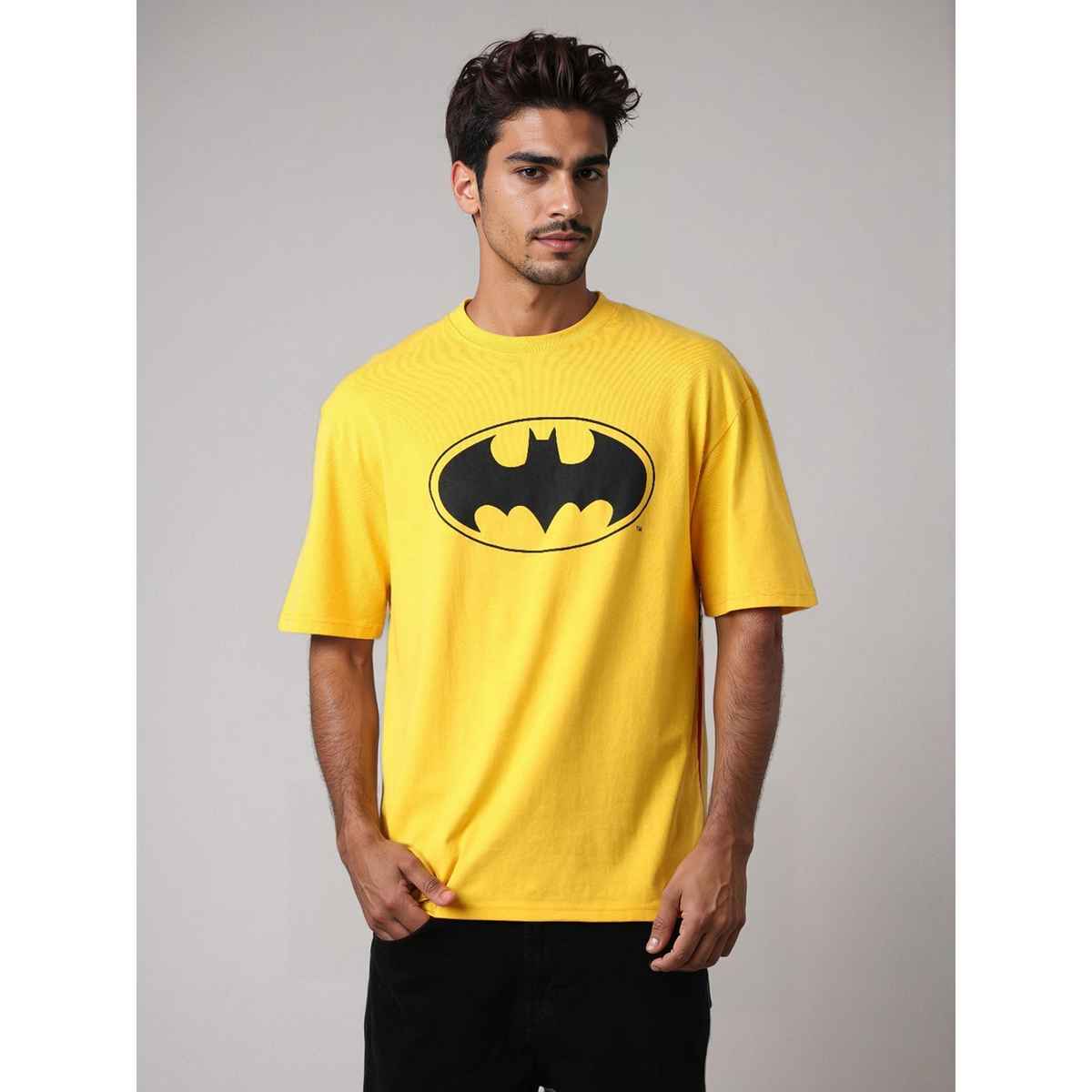The Indian Garage Co Men's Character Casual T-Shirt | Yellow - L