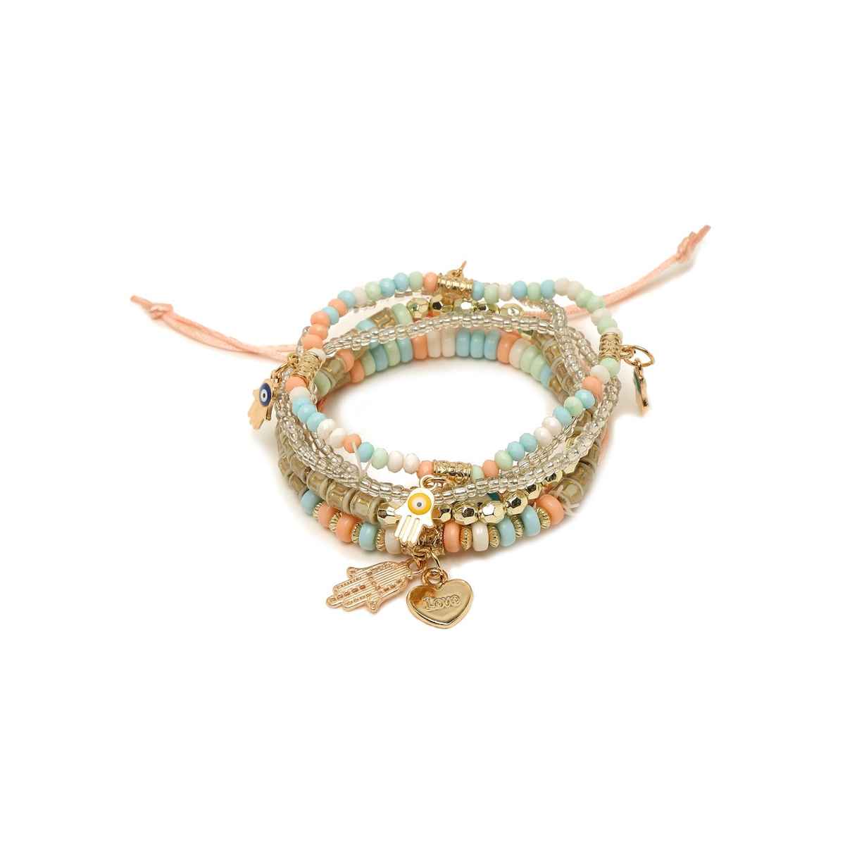 Youbella Jewellery Evil Eye Bracelet For Girls And Women (Multicolor) (Ybbn - 91785)