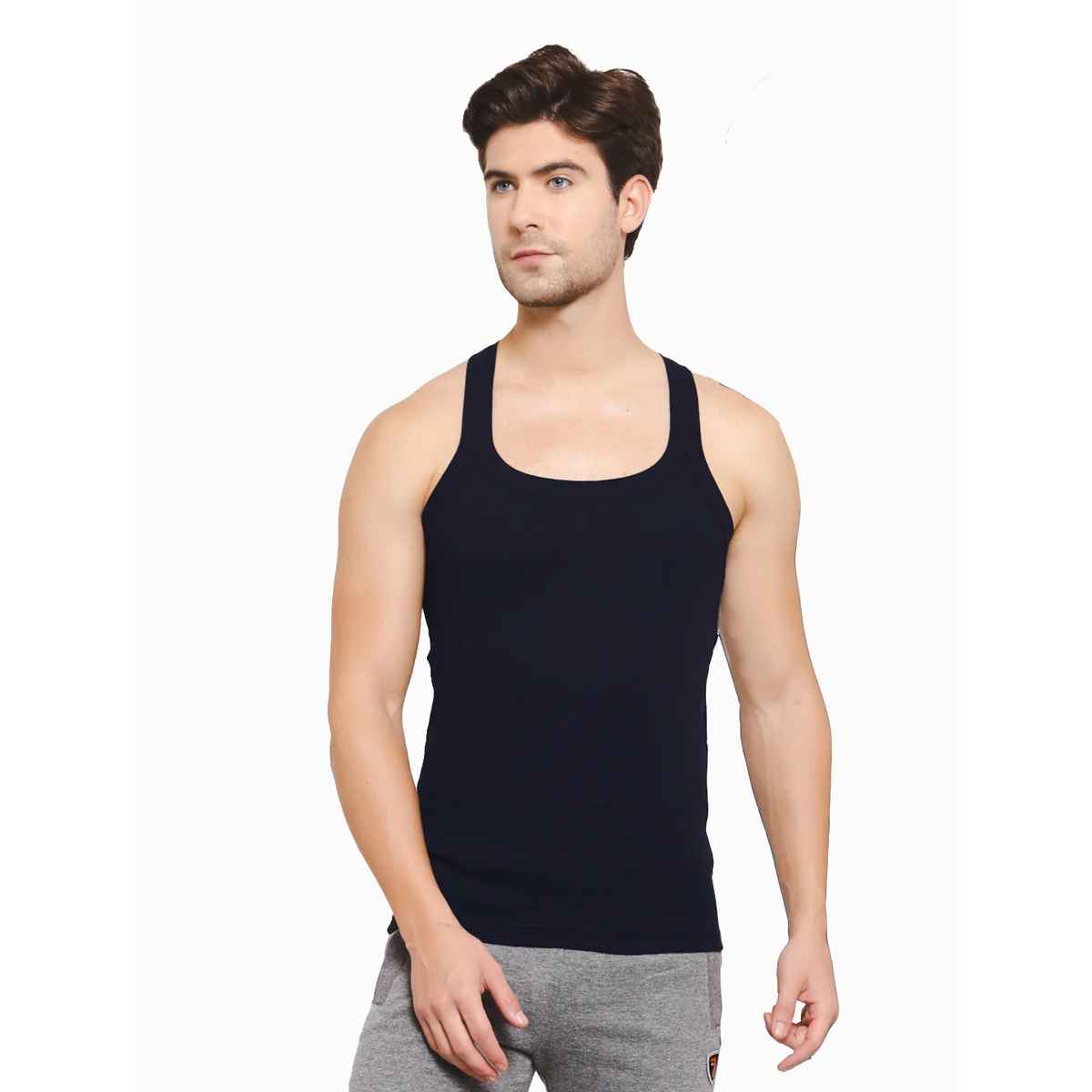 Sporto Pack Of 1 Men Vest | Navy - XL