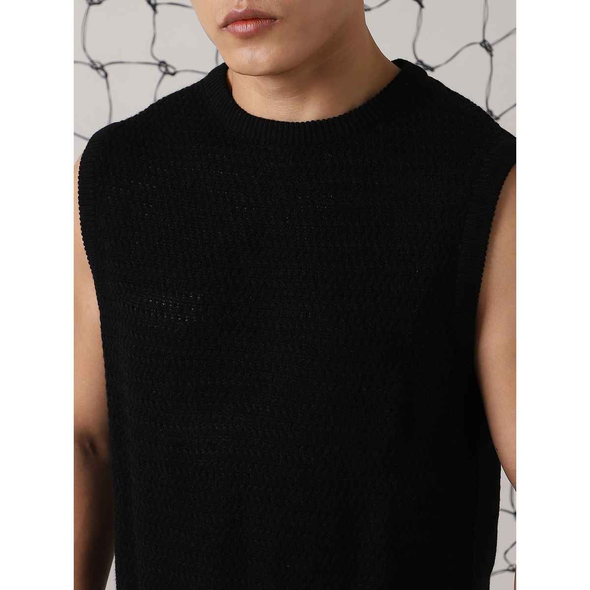 Hubberholme Men's Sleeveless Pullover | Black - S