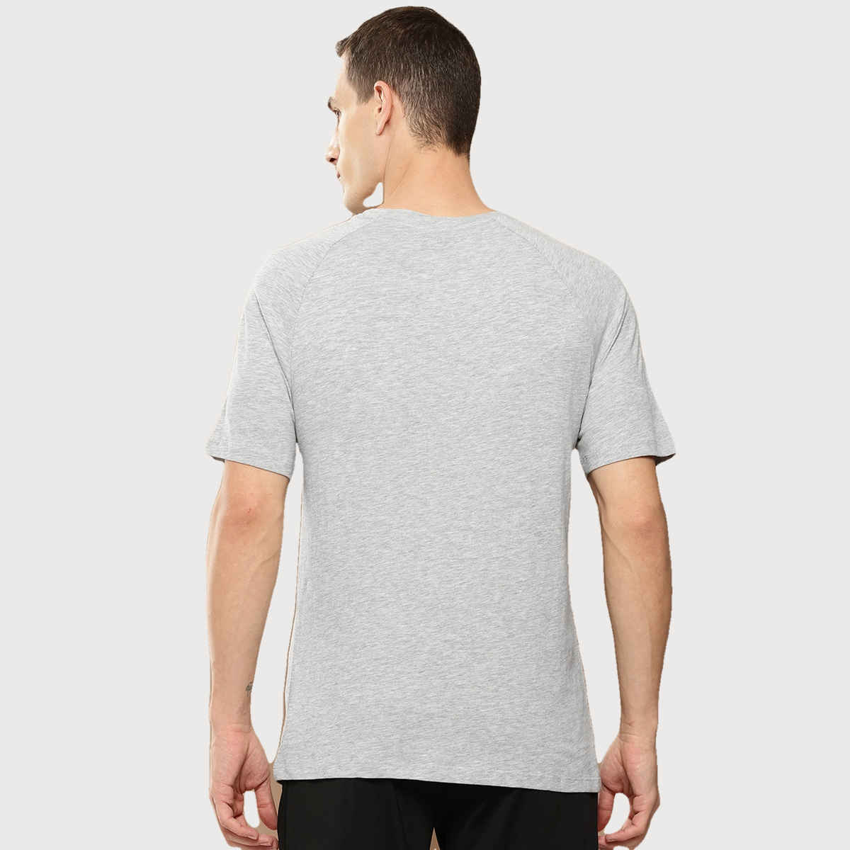 Alcis Men's Round Neck T-shirt | Grey - S