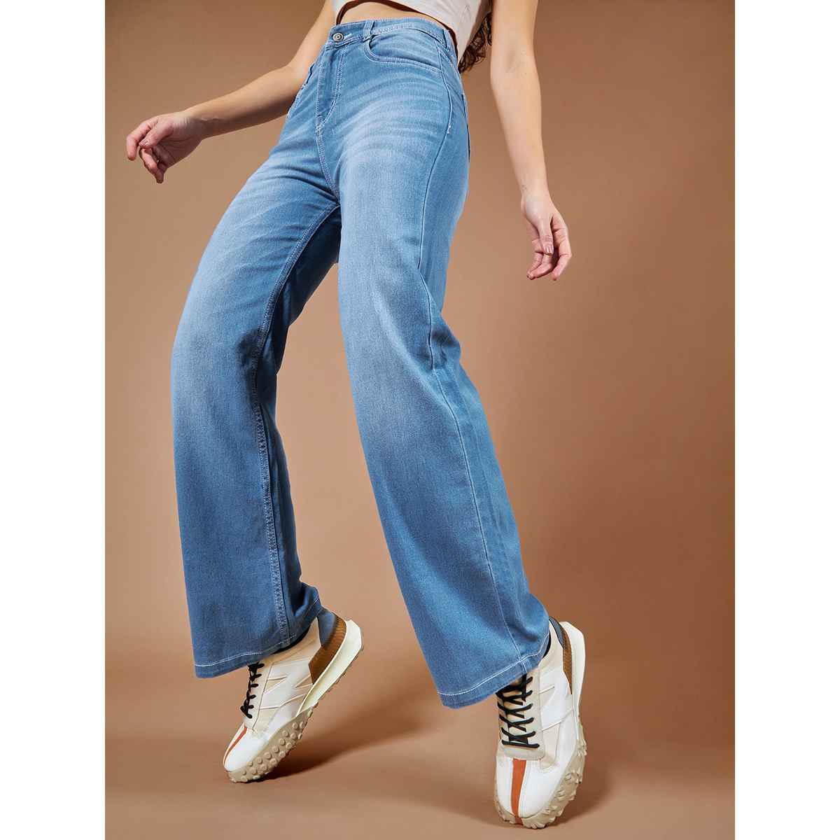 Miss Chase Women s No Regrets Just Love Wide Leg Jeans | Light Blue | 30