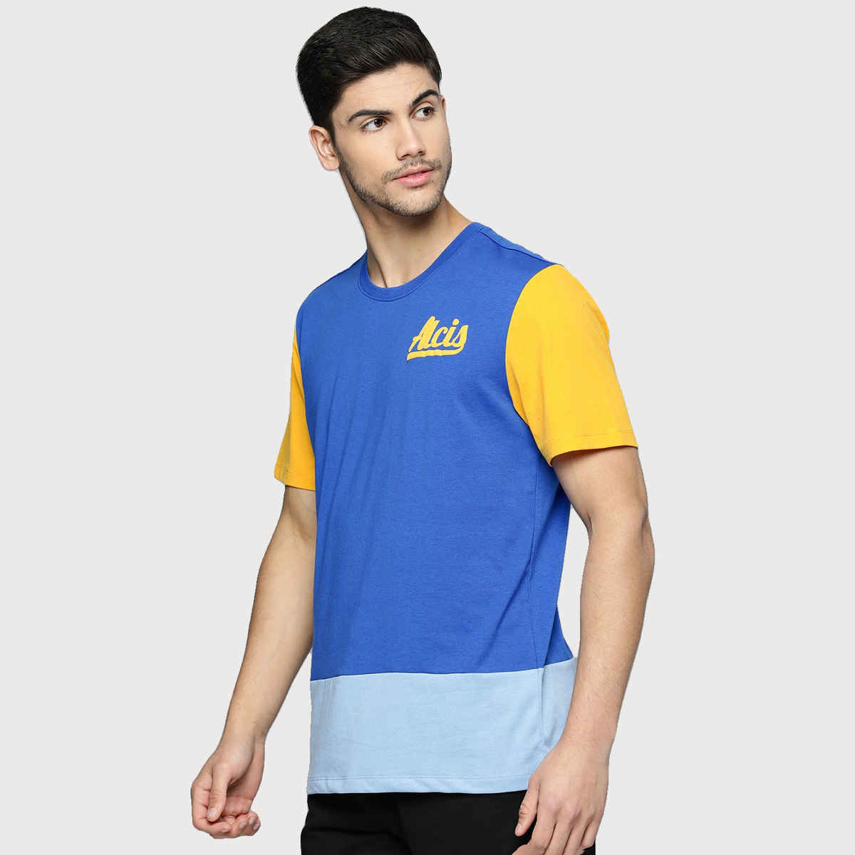 Alcis Men's Round Neck T-shirt | Blue - S