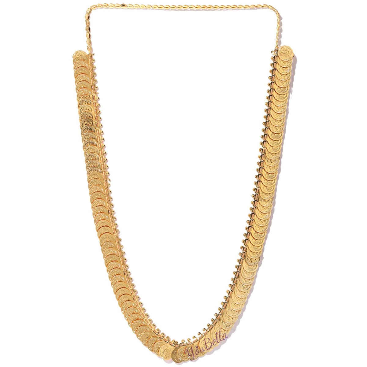 Youbella Golden Plated Long Mala For Women (Golden )(Ybnk5041)