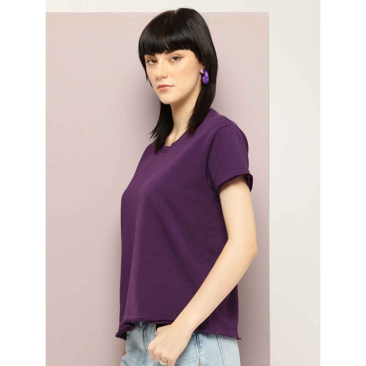 Dillinger Women's T-shirts | WMNCR639GRL | Purple - M