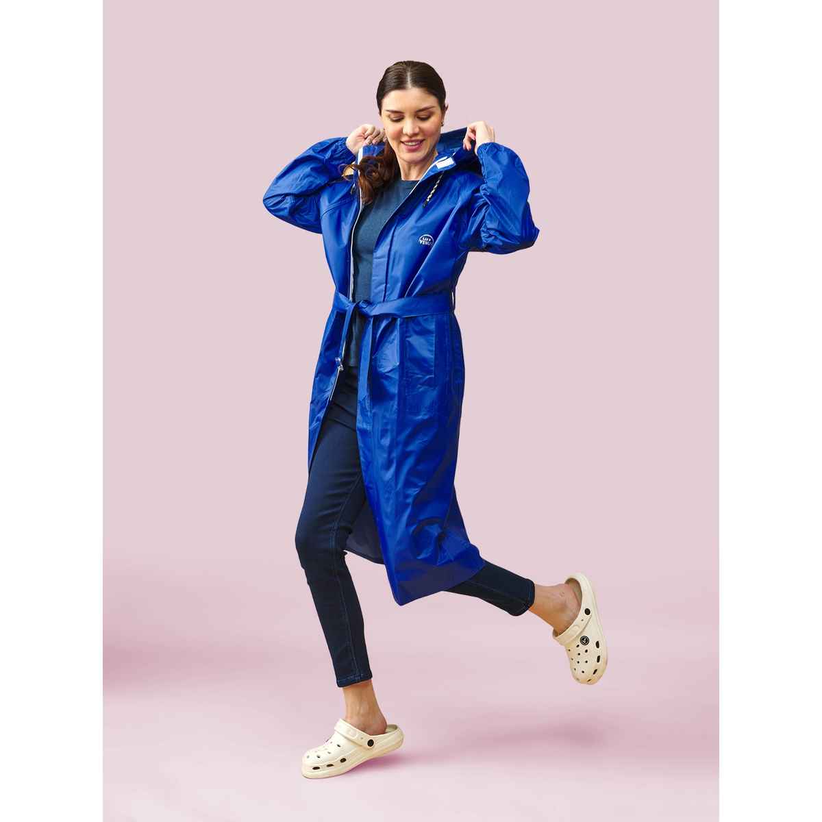 Lux Venus Over Coat Rainwear for Women - Royal Blue | L