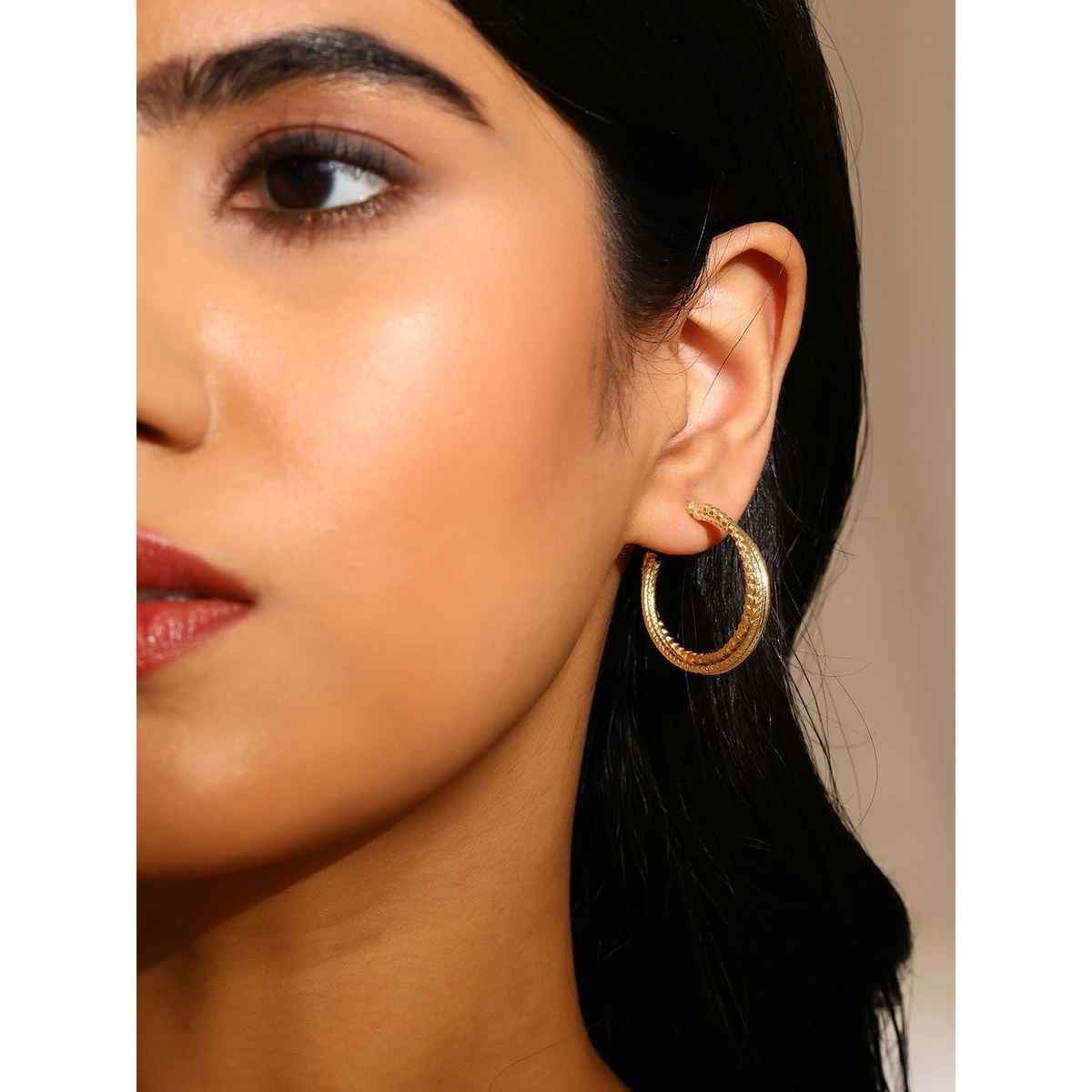 Priyaasi Fashion Gold Earrings-1
