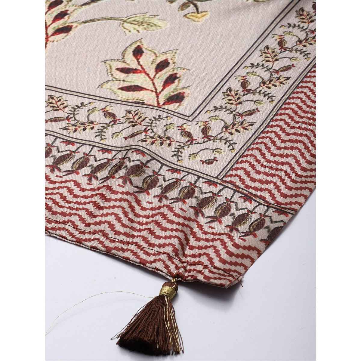 Ishin Cream Cotton Dupatta | 1001