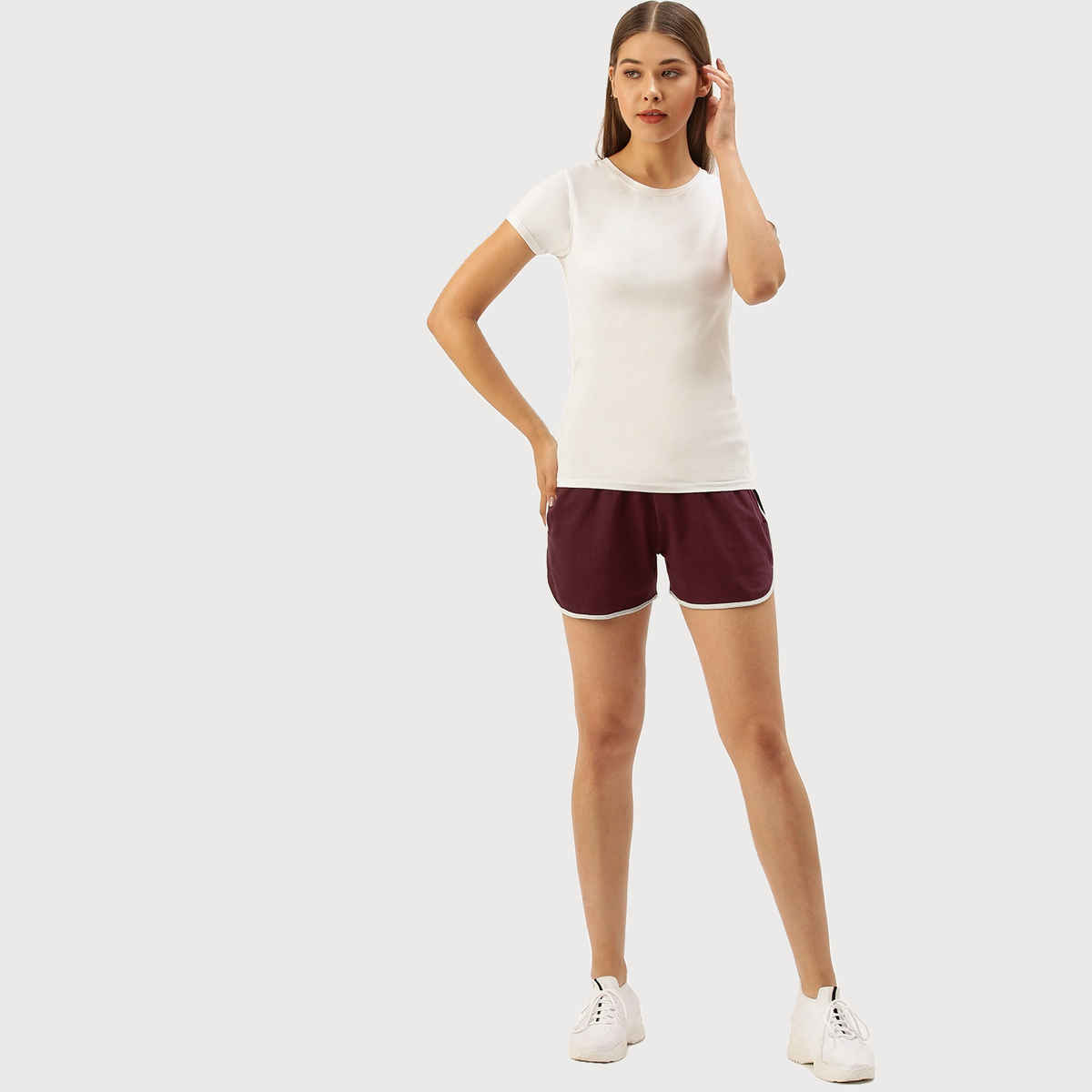 Arise Women's Shorts Aw201 Wine | L