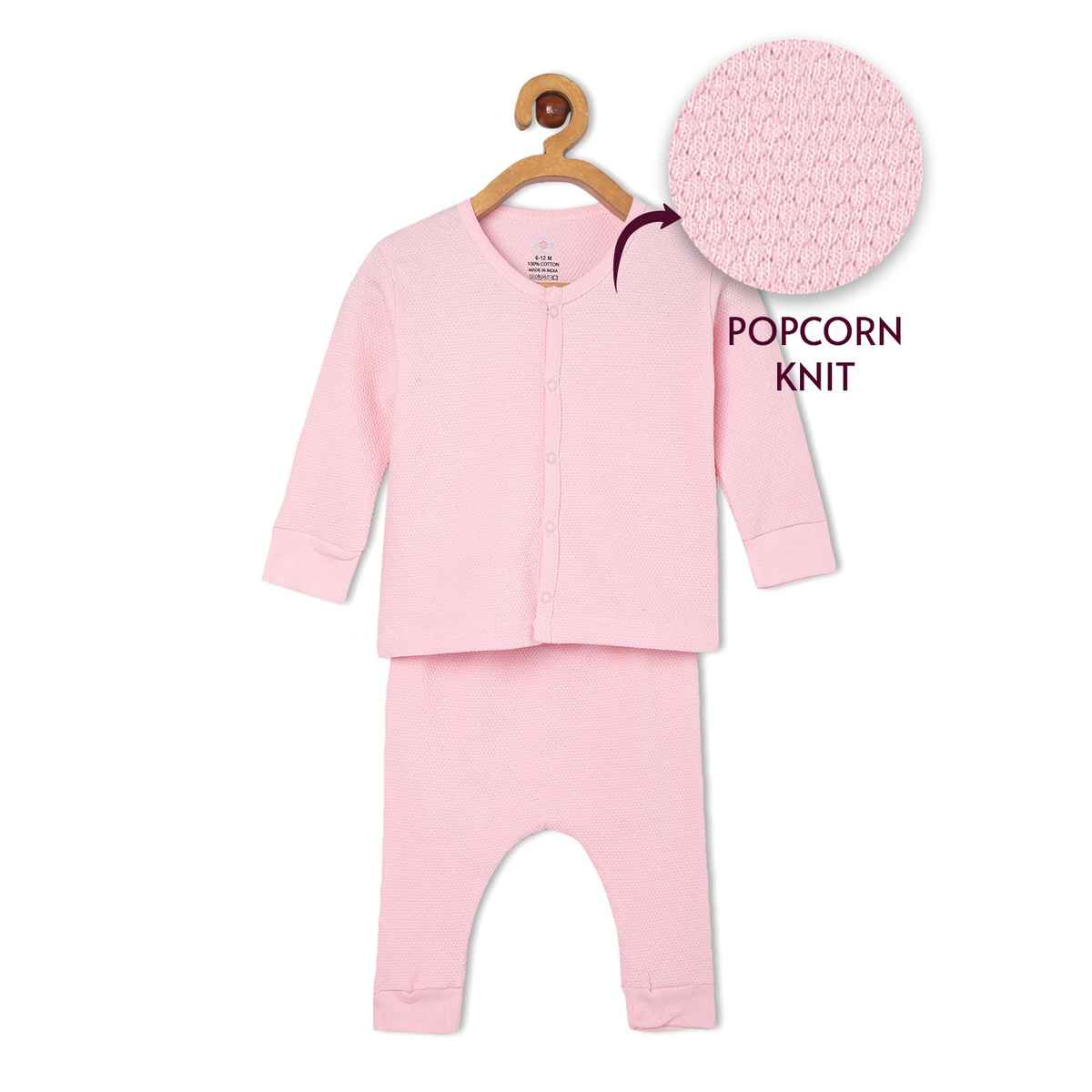 The Mom Store Infant Pastel Pink Set | Ips-Nt-Pstp | Pink | 0-3 Months