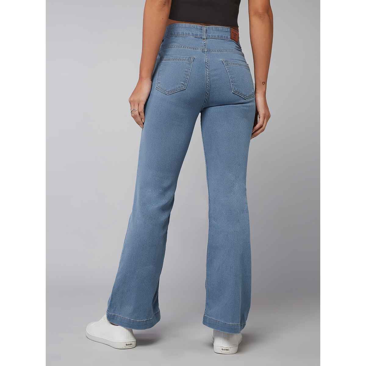 Miss Chase Step Up Bootcut Jeans | Light Blue | 32