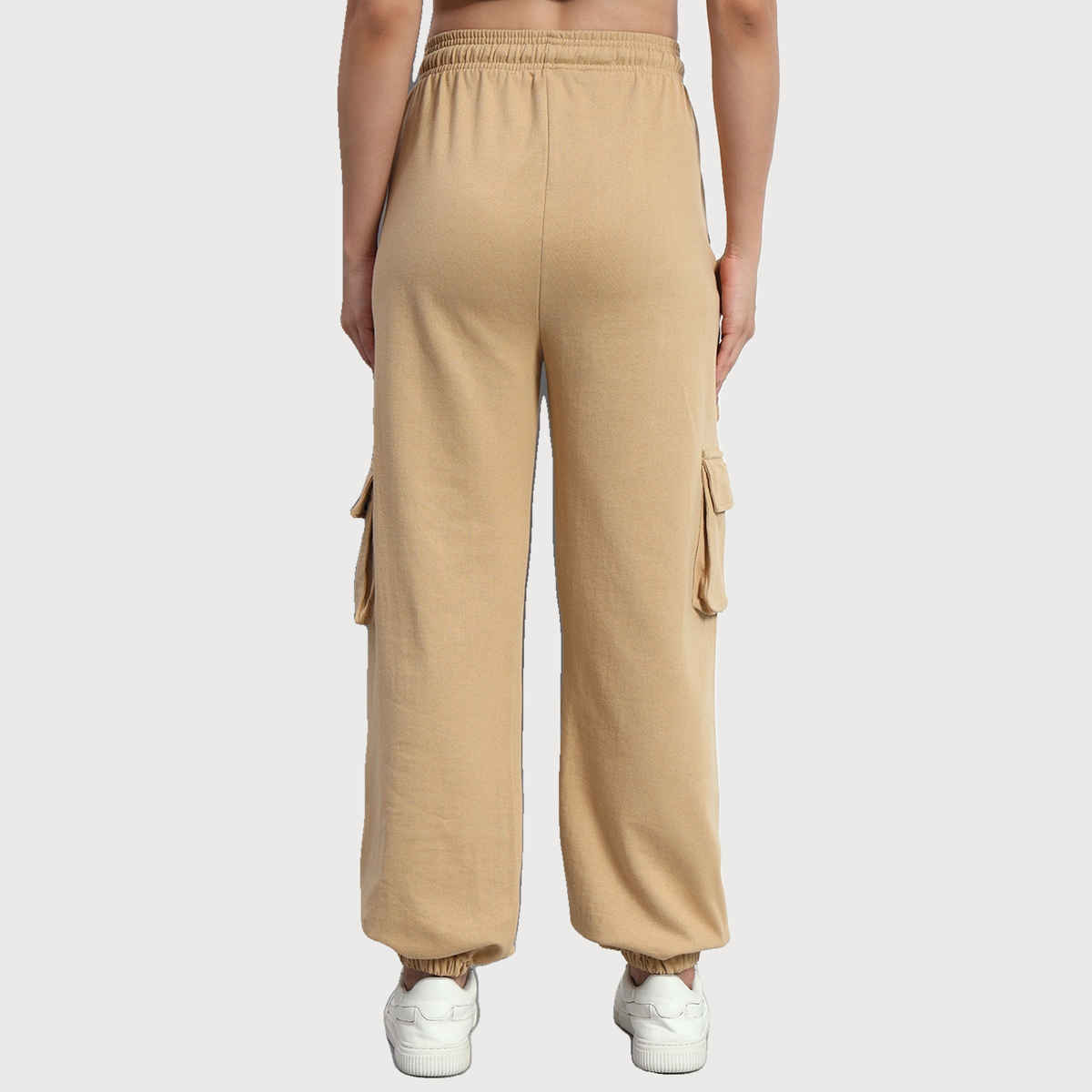 Q-rious Women's SkyTrek Cargo Joggers | LYM-CARGO | Beige - 34