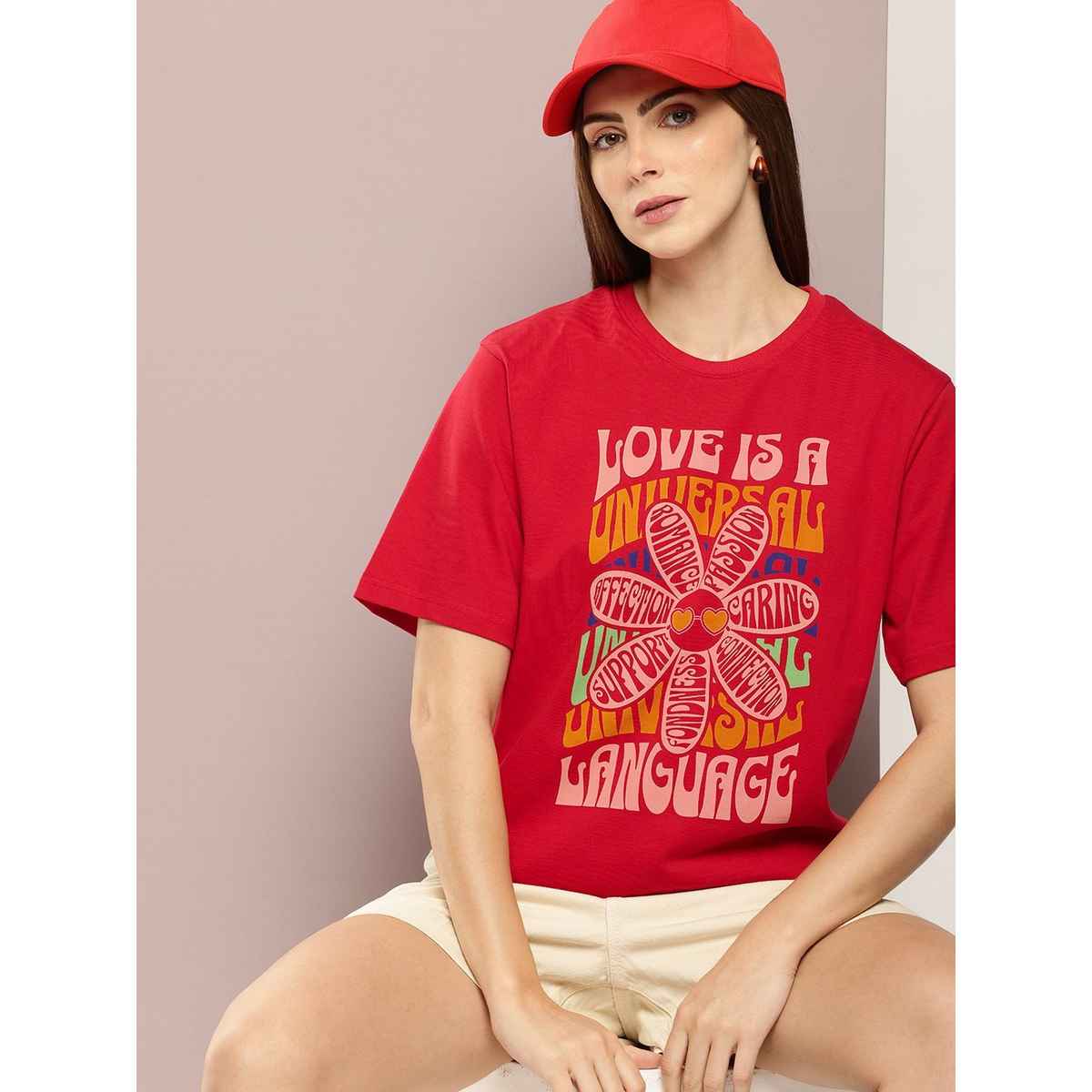 Dillinger Women's T-shirt | WMNCR624RED | Red - XL