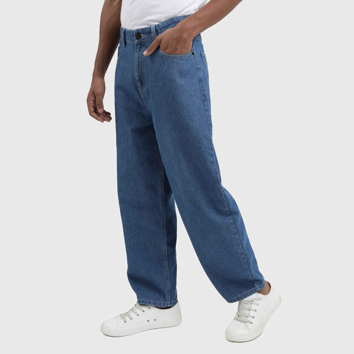 Bene Kleed Men's Baggy Fit Jeans | Blue - 32