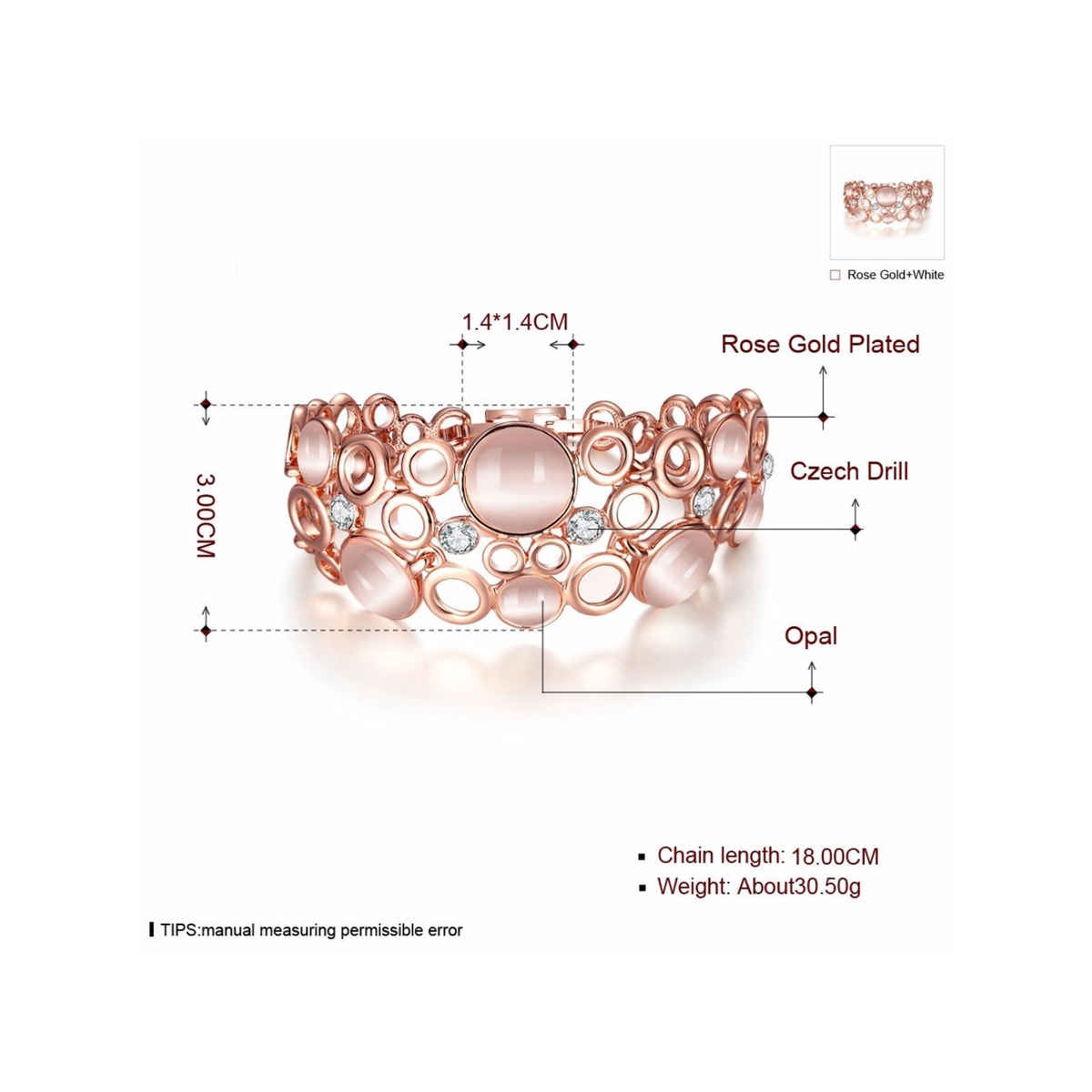 YouBella Latest Design Party Wear Jewellery Gold Plated Charm Bracelet for Women (YBBN - 91640)