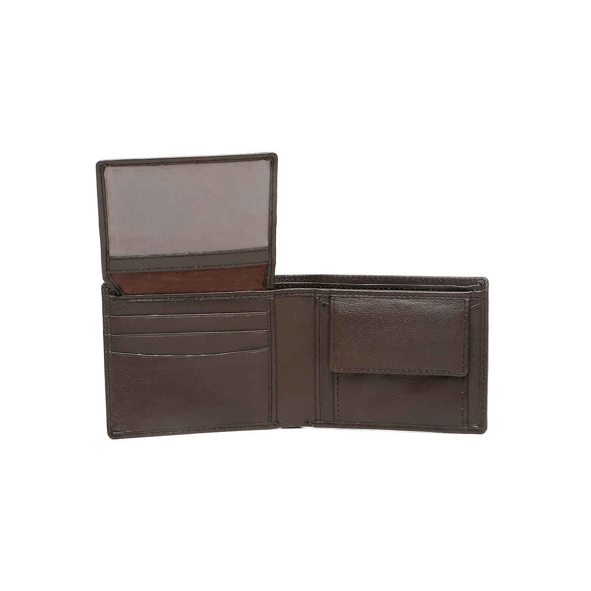 Teakwood Men's Solid Genuine Leather Wallet | Brown - One Size