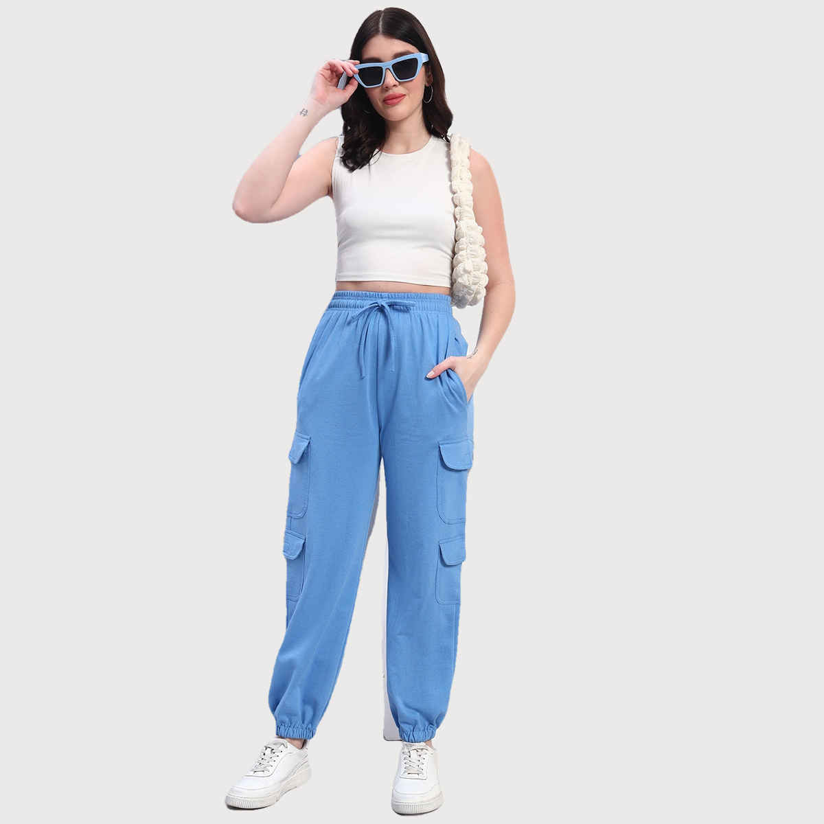 Q-rious Women's AdventureFlex Cargo Joggers | GLJ-CARGO | Blue - 32