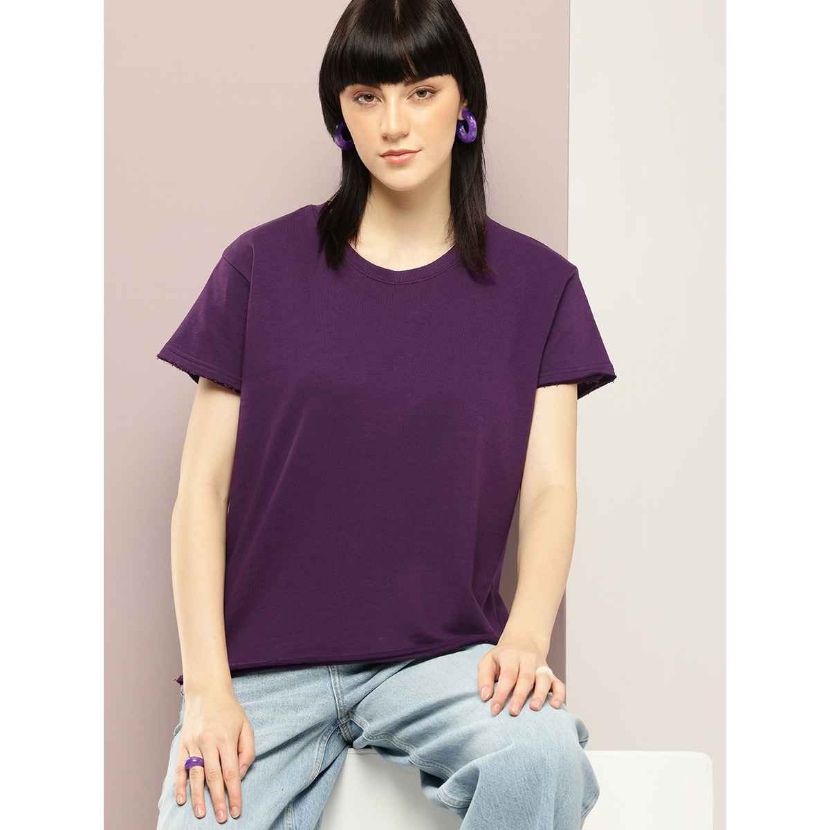 Dillinger Women's T-shirts | WMNCR639GRL | Purple - M