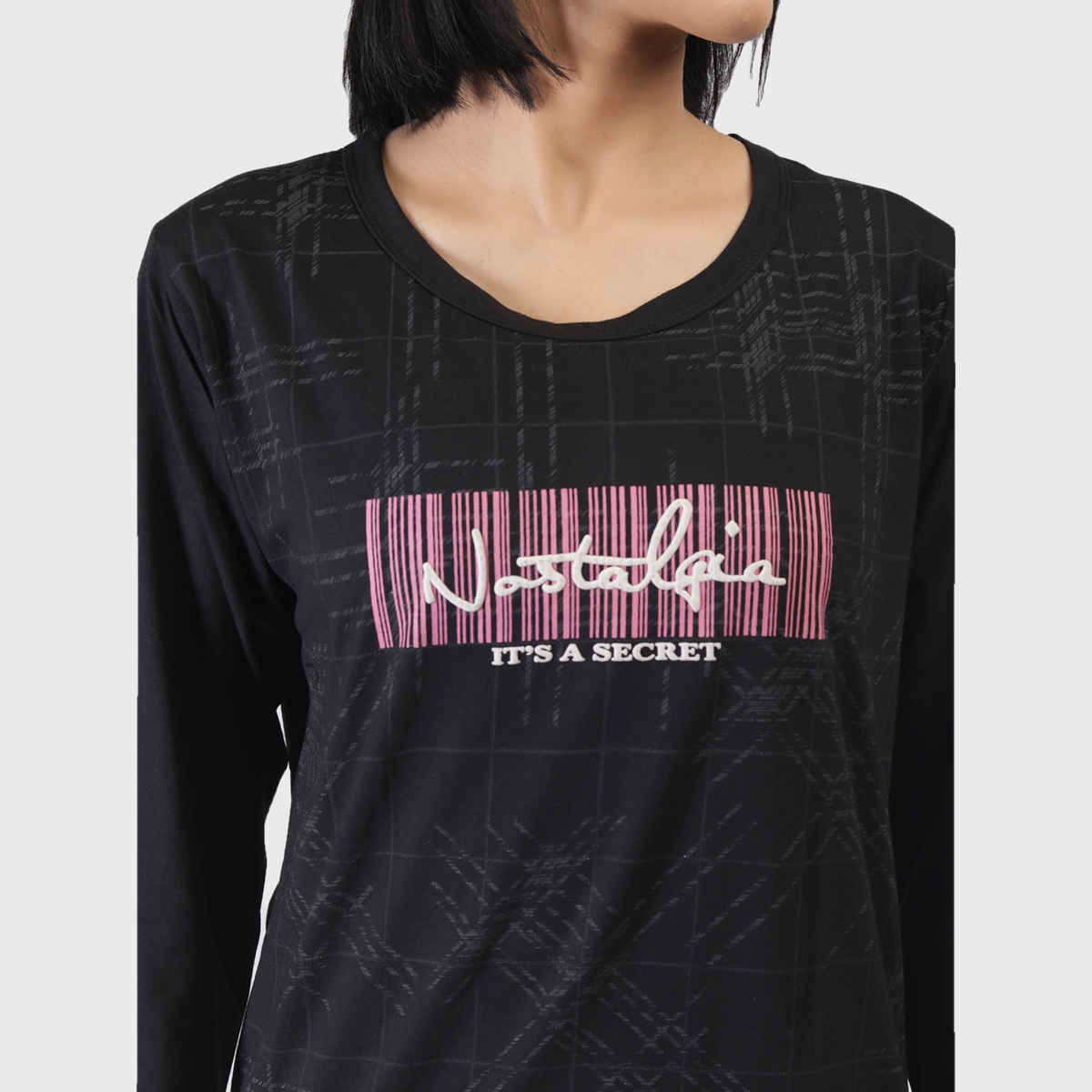 Duchess Women's Regular Fit Stylish Long T-shirt | Black - 4XL