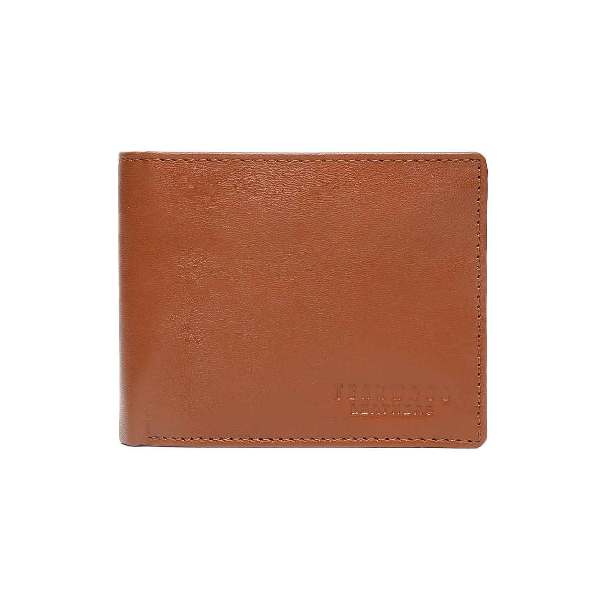Teakwood Men's Solid Genuine Leather Men's Wallet | Tan - One Size