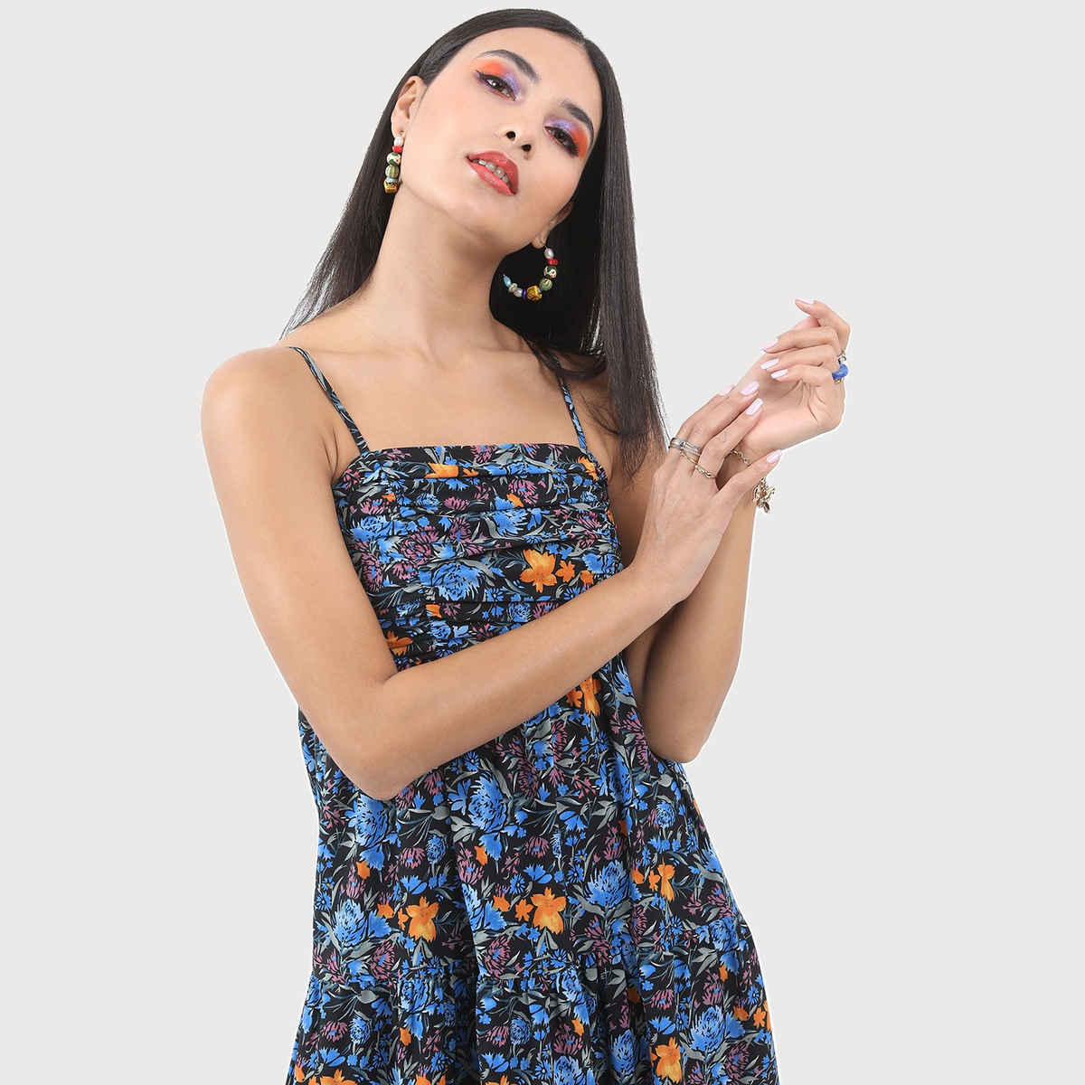 Ketch Women's Floral Maxi Dress | Multicolor - L