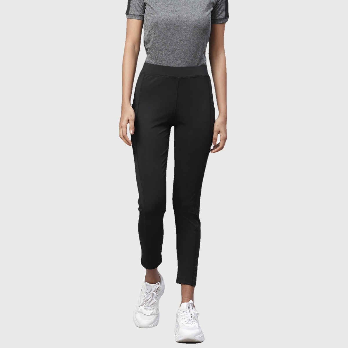 Chkokko Women's Yoga Track Pants Stretchable Gym Legging Tights | Black - XXL