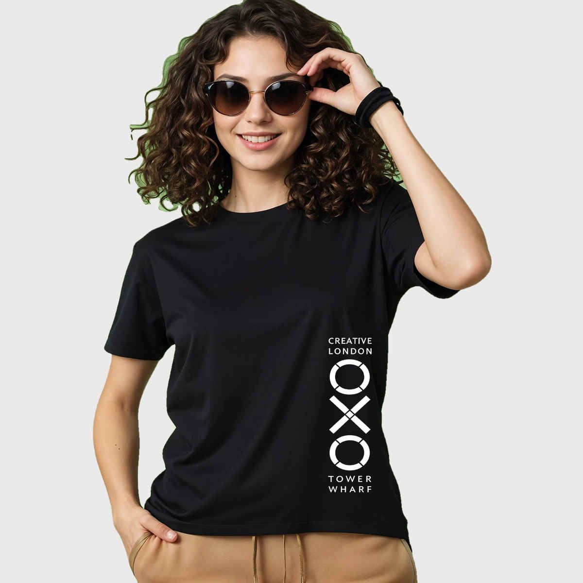 Smartees Women's Printed T-shirt | Black - XL