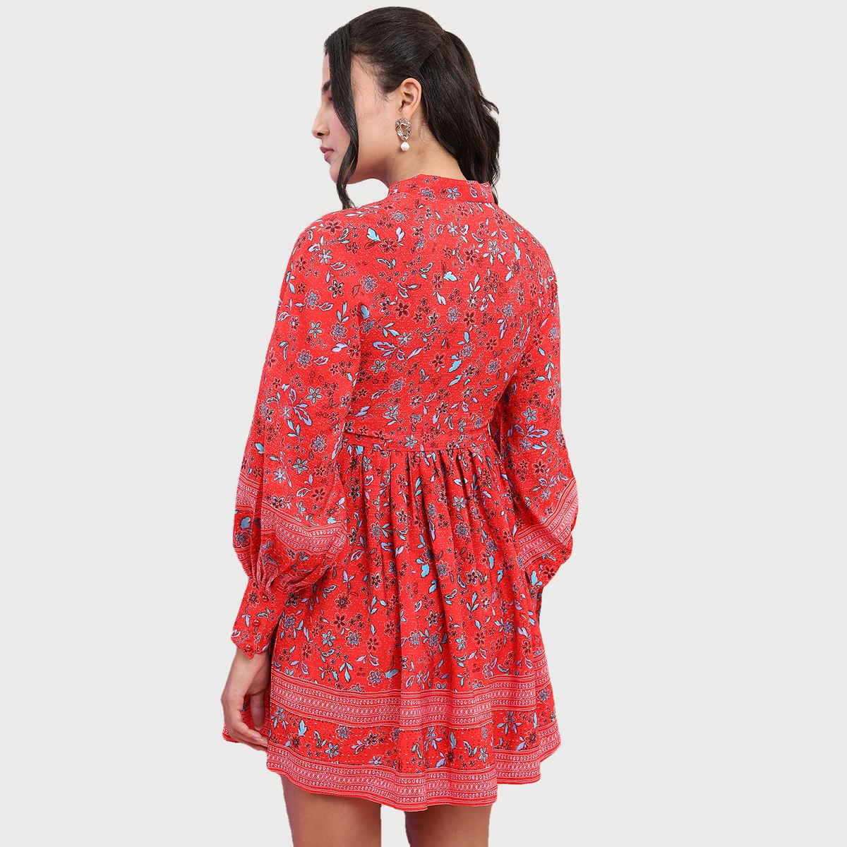 Tokyo Talkies Women's Fit And Flared Dress | Red - M