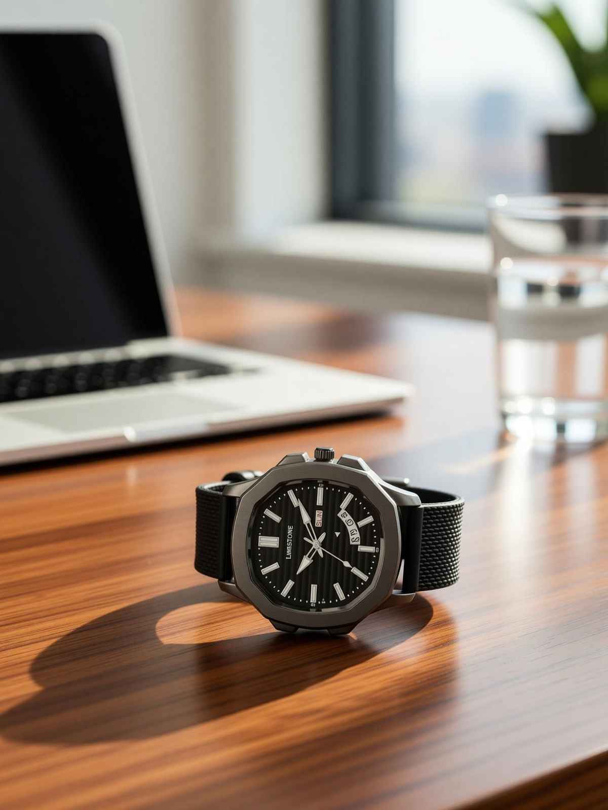 Limestone OTUS Limited Grey Edition Quartz Watch for Men | Mesh Silicone Strap