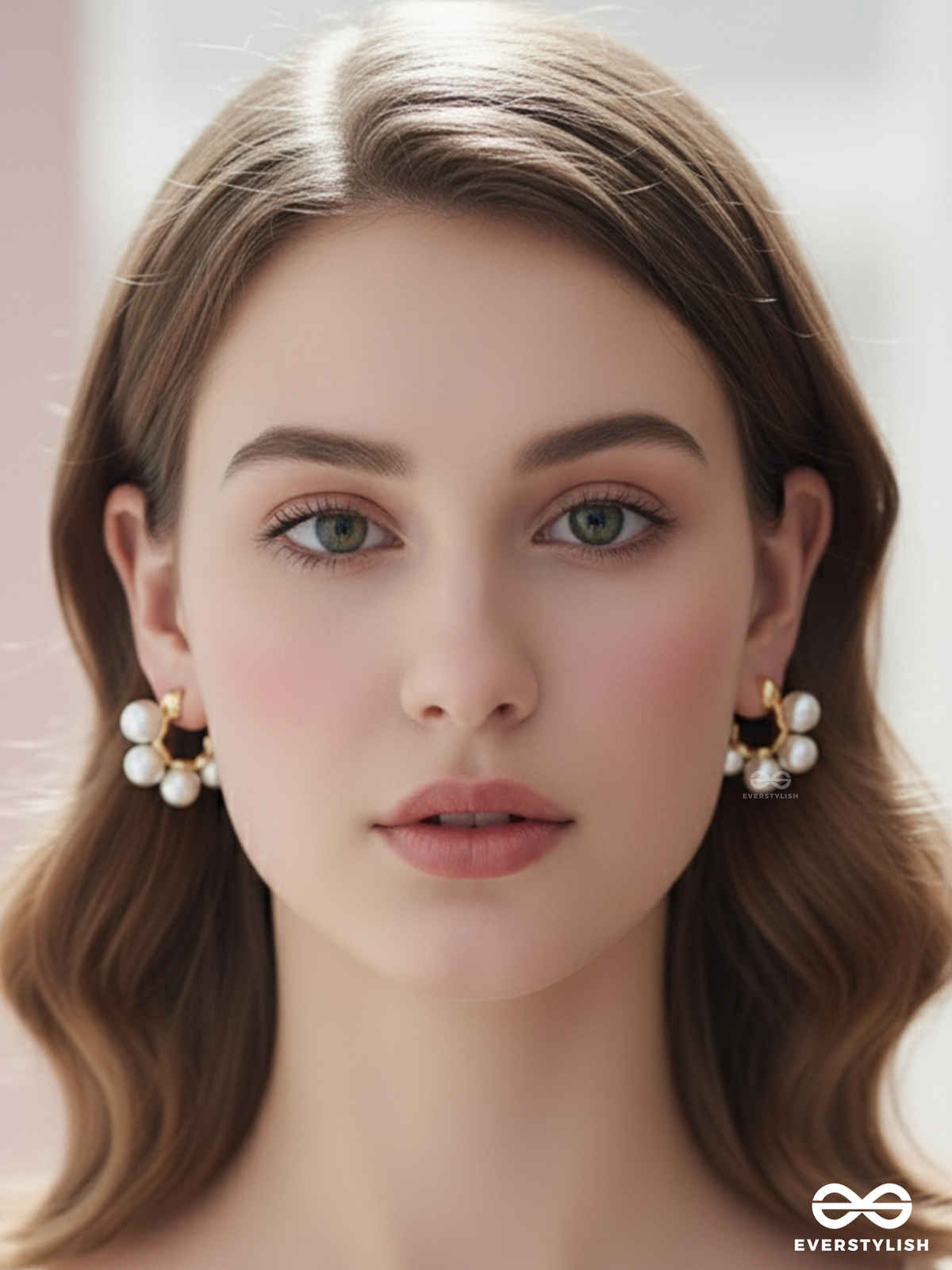 Everstylish Plush Desires-Golden Circular Earrings With Studded Pearls|JEW1107923