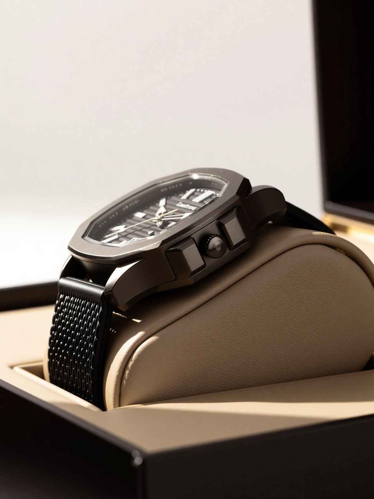 Limestone OTUS Limited Grey Edition Quartz Watch for Men | Mesh Silicone Strap