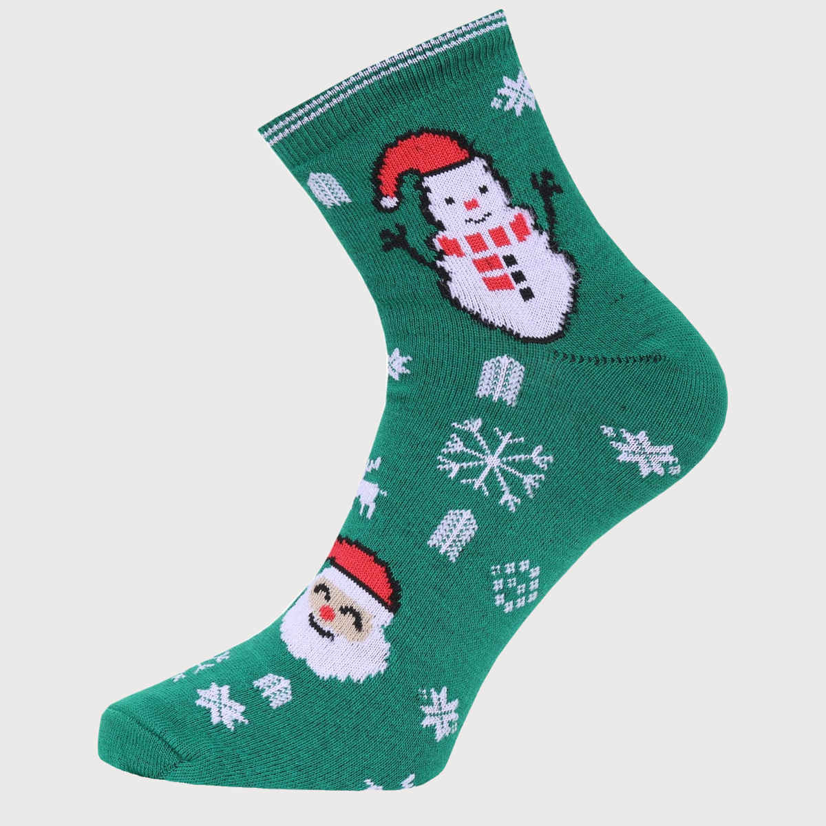 Beyond Unisex Combed Cotton Ankle Socks | Green - Free Size