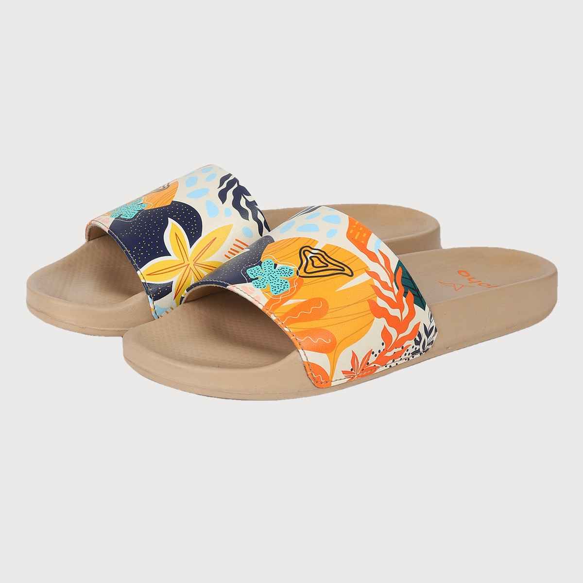Yoho Women Sliders Tropica | Beige | UK 5