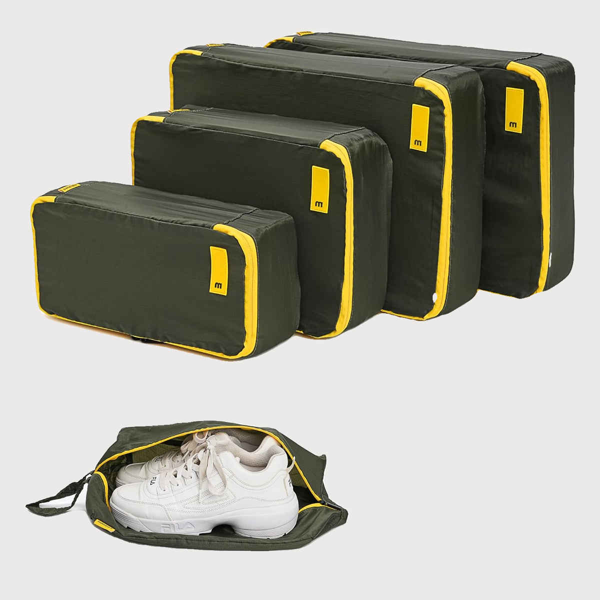 Mokobara Solid Nylon Travel Cubes | Homegrown Sunray